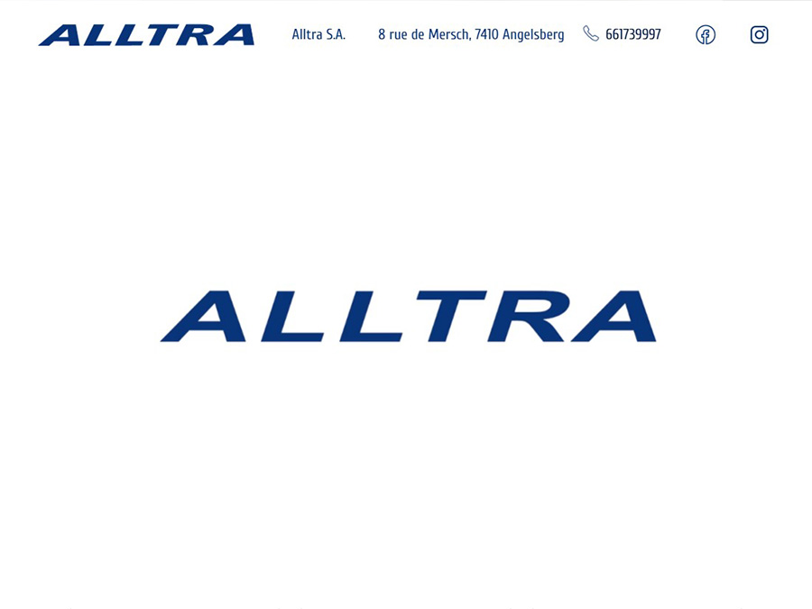 Aperçu du site Alltra