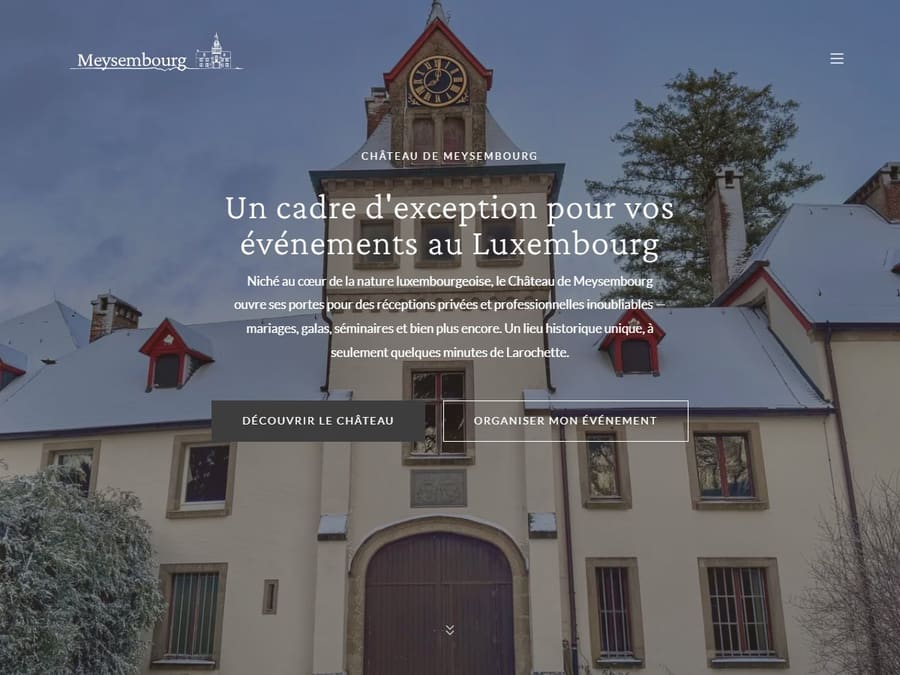 Aperçu du site Château de Meysembourg